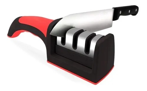 ELITRA HOME Afilador de cuchillos eléctrico profesional | Herramienta de  afilado de cuchillos de chef de 3 etapas para cuchillos de cocina, tijeras  de